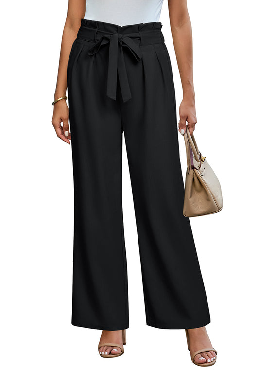 ComfiJean Women's Casual Wide Leg Pants with Drawstring Waist Soft and Breathable Everyday Lounge Pants