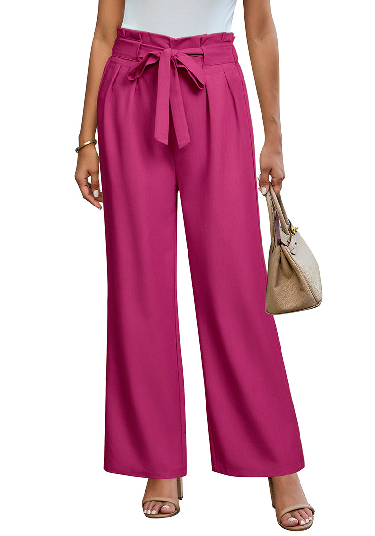 ComfiJean Women's Casual Wide Leg Pants with Drawstring Waist Soft and Breathable Everyday Lounge Pants