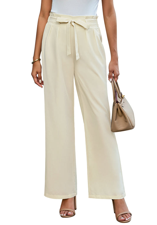 ComfiJean Women's Casual Wide Leg Pants with Drawstring Waist Soft and Breathable Everyday Lounge Pants