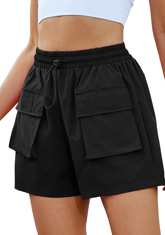ComfiJean Trendy Cargo Pocket Shorts for Women's Hiking Gym Loose Fit Breathable Casual Athletic  Shorts